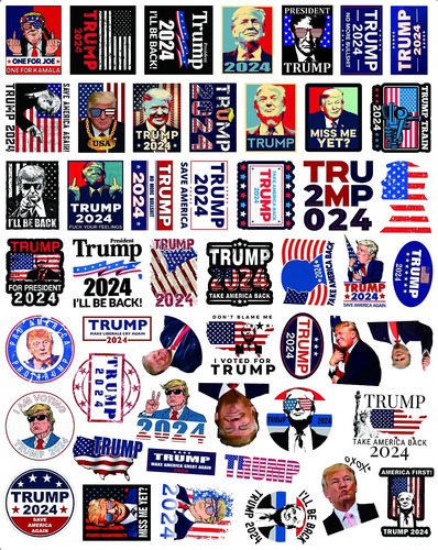 Pegatina Trump 2024 Grande Para Laptop Y Más, 100 Unidades