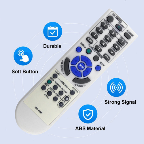 A Control Remoto De Repuesto Rd-469e For El Proyector Nec
