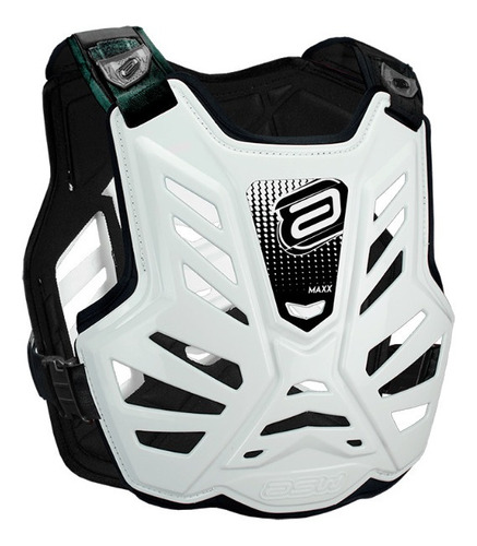 Colete Asw Maxx Lite Branco Preto Cross Motocross Trilha