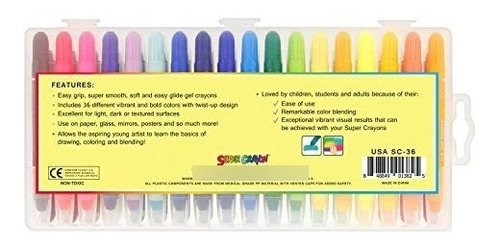 Oficina Set Super Crayon U.s. Art Supply Estuche 36