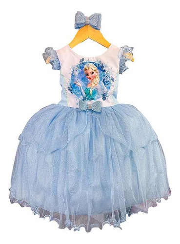 Vestido Infantil Frozen Para Niña