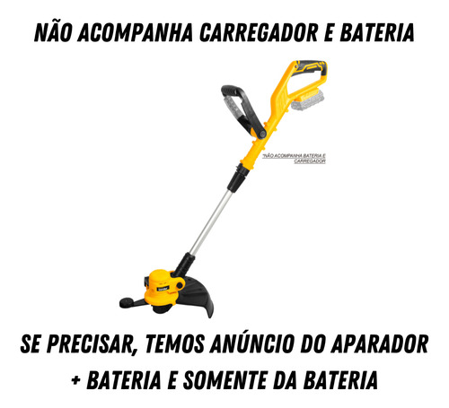 Aparador Grama Sem Bateria 18v Iagv1801 Vonder Cor Amarelo