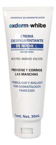 Exderm White Crema Despigmentante Intensiva De Noche 30 Ml N Normal Día/noche