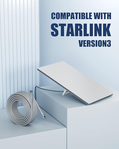 Pack De Cable Ethernet Cat6 200ft Para Starlink Gen 3