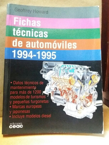 Fichas Tecnicas De Automoviles - 1994-1995 - Ed. Ceac