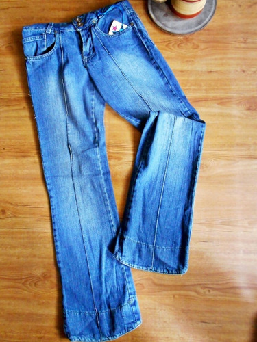 Jeans Adolescente Excelente Calce Recto Botamanga Irregular 