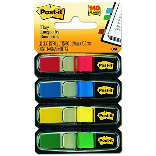 Banderas De Post-it, Una Variedad De Colores Primarios, Se P