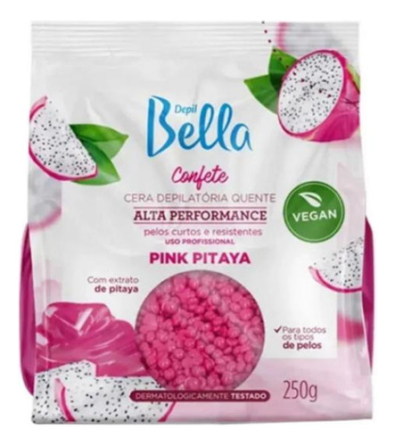 Cera Confete Pink Pitaya Vegana Depil Bella 250g