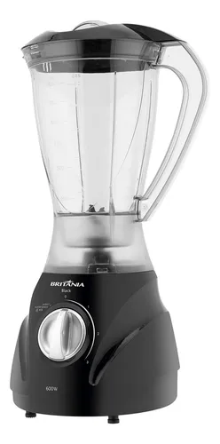 Liquidificador Britânia 2,1 Litros Black 3 Velocidades Preto 220V