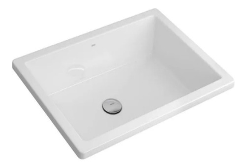 Bacha de baño sobre mesada Deca L1061 blanco brillante 405mm x 565mm 155mm de alto