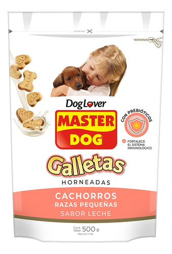 Galletas Masterdog Cachorro Raza Pequeña 500gr / Catdogshop