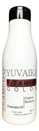 Shampoo Vitamino Color Yuvaika  Con Proteccion Uv 800 Ml