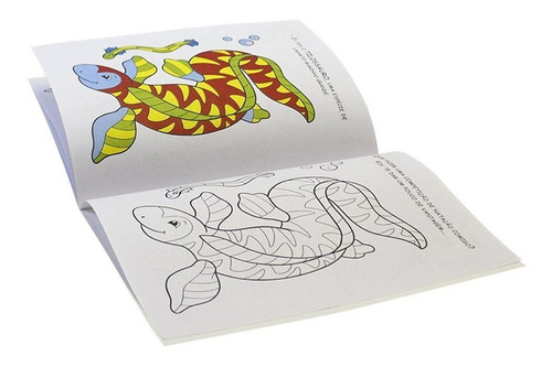 Livro Infantil Como É Bom Colorir ! Dinossauros Alegres