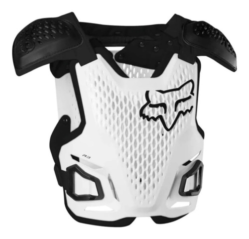 Colete Fox R3 Branco Motocross Trilha Enduro