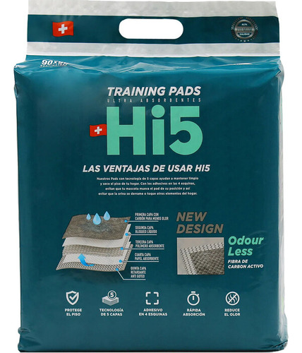 Hi5 Sabanillas 120x90 Xl Carbón Activo 30 Un - Bigos