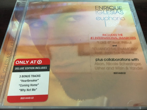 Enrique Iglesias Euphoria Deluxe Target Edition Cd Nuevo