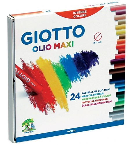 Lápices Oleo Pastel Graso Giotto 24 Colores