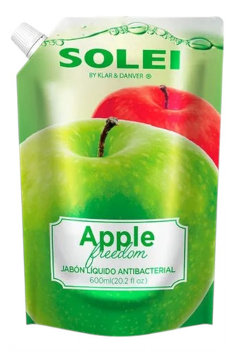 Solei Jabón Líquido Para Manos Pouch 600ml 12 Pack