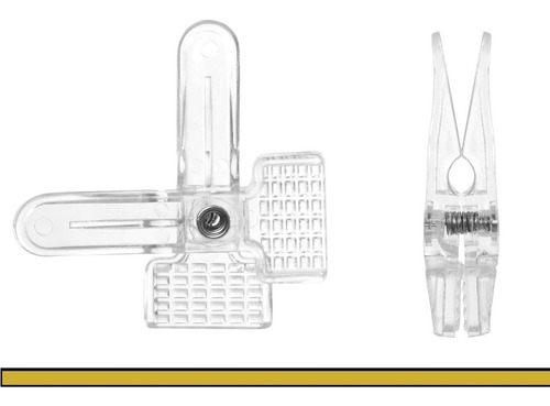 Presilha Para Cabide Acrílico Pequena - 50 Unidades
