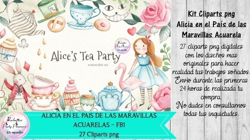 Clipart Png Alicia En El Pais De Las Maravillas Acuarela Fb1