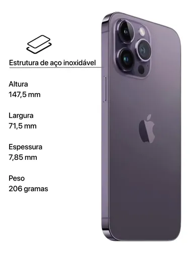 Apple Iphone 14 Pro 128gb Roxo-profundo Original Premium Top (Novo