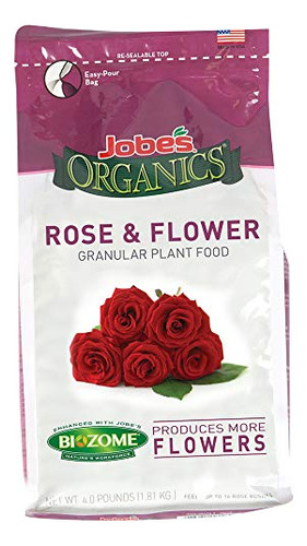 Alimento Granulado Plantas De Flores Y Rosas, 4 Libras