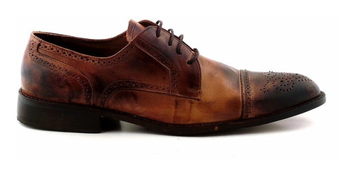 Zapato Cuero Hombre Briganti Acordonado Suela - Hcac00817 Dk