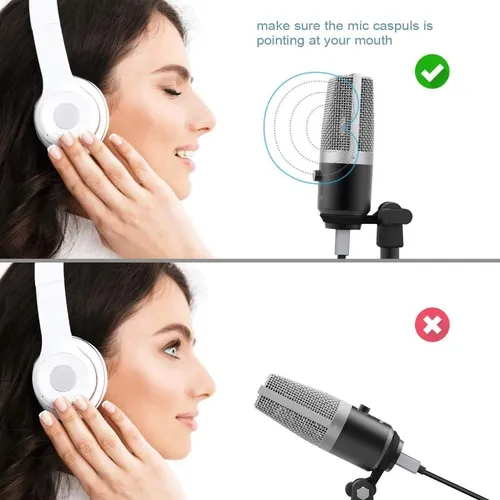 Microfono Condenser Usb Fifine K681 Pc Gamer Streaming Mac