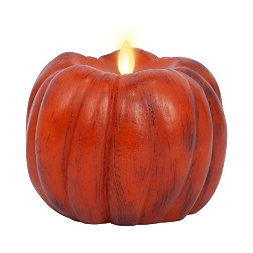 Vela Led Parpadeante Sin Llama Forma De Calabaza, Cera ...