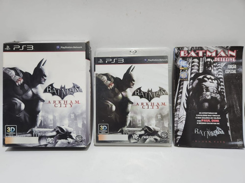 Box Batman Arkham City + Gibi Original Para Playstation 3