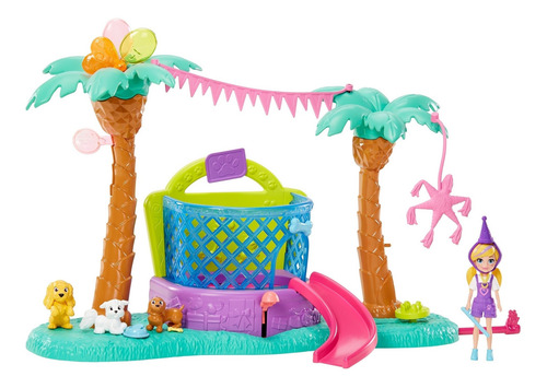 Set De Juego Muñeca Polly Pocket Parque Temático De Mascotas