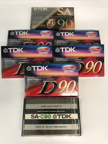 Cassettes T D K, Cassette Memorex Pack De 8 Cassettes Nuevos