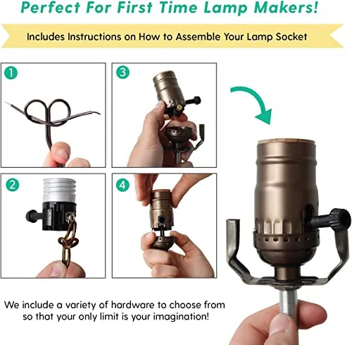 Kit De Cableado Para Lámpara «i Like That Lamp», Latón Envej