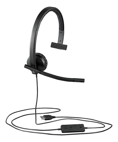 Imagen 3 de 3 de Auriculares Logitech Usb Headset Mono H570e Negro