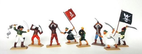 Piratas Soldaditos De Plástico Set Premium Especial
