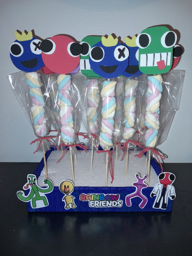 Souvenir Brochette Personajes, Malvaviscos O Gomitas