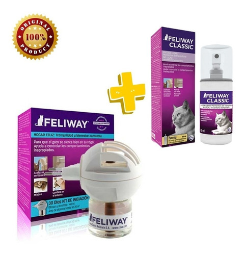 Feliway Classic Difusor+repuesto+spray 60 Ml