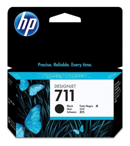 Tinta Hp 711 Xl Negra Original (80ml) Hp T120 T520