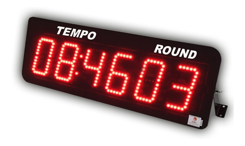 Timer Led 6 Dígitos Cronômetro De Parede E Controle Hh:mm:ss