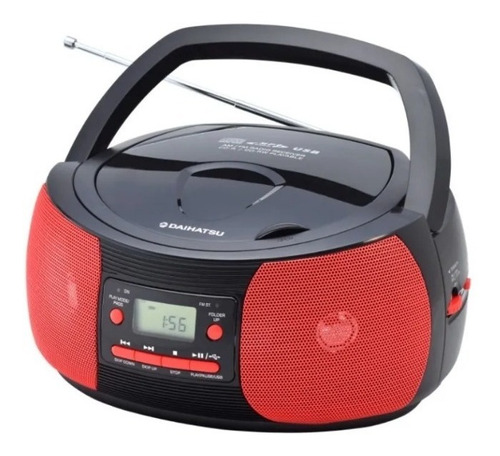 Radio Reproductor Daihatsu Cd Mp3 Am/fm  D C120usb Color Rojo