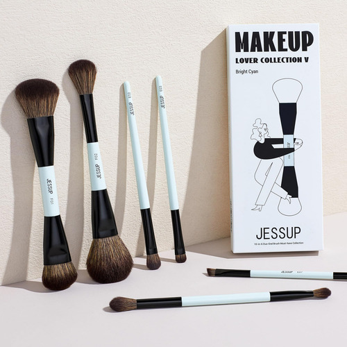 Juego De Brochas De Maquillaje Jessup T501, 6 Piezas, Fibra