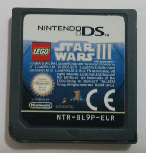 Lego Star Wars 3-- Usado Impecable Solo Cartucho Nintendo Ds