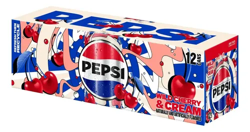 Pepsi Wild Cherry And Cream 12 Latas De 355ml | MercadoLibre