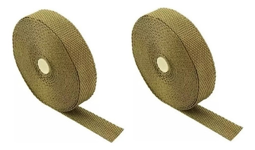 Kit 2 Rolos Fita Termotape Titanium 10 M (1pol) + 12 Zip Tie