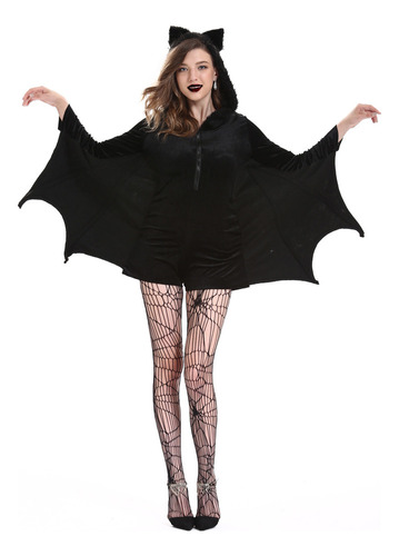 Murciélago Oscuro Bruja Vampiro Una Pieza Cosplay Halloween