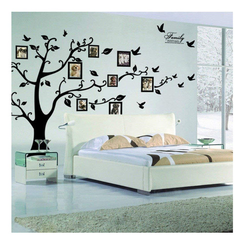 Rainbow Fox Large Family Tree Vinilos Decorativos. Pelar Y