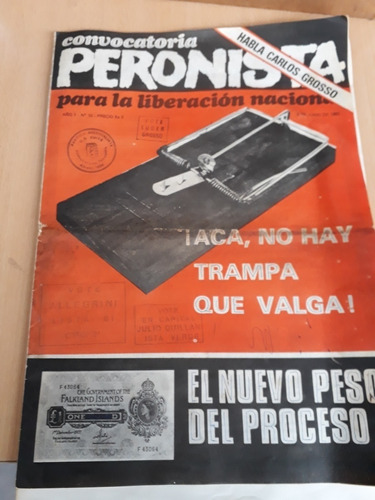 Revista Convocatoria Peronista N°10 Grosso Solvay Savio 