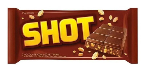 Chocolate Con Mani Shot X 170 Grms *golosinas Del Sur*