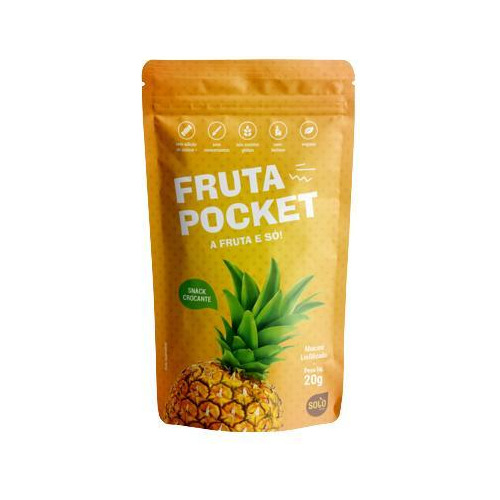 Kit 6x: Snack De Abacaxi Liofilizada Solo Snacks 20g