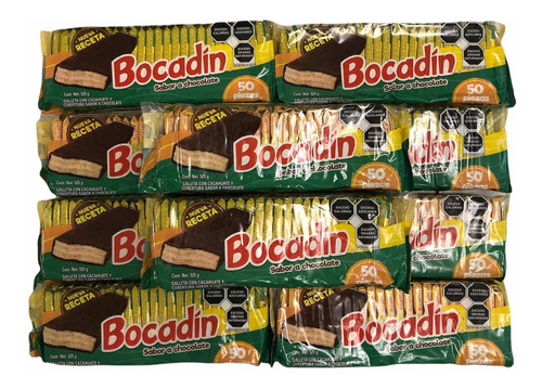 Chocolate Galleta Y Cacahuate Bocadín Ricolino 500pza 5250g